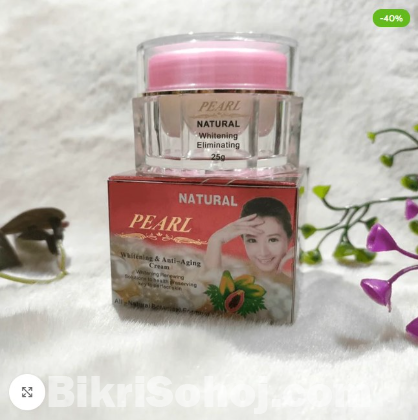 Natural Pearl Whitening & Anti-Aging Cream for Glowing Skin